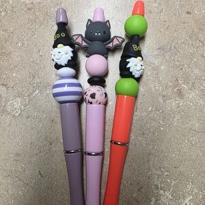Halloween Themed Pen Set - Purple, Pink, Green, Orange